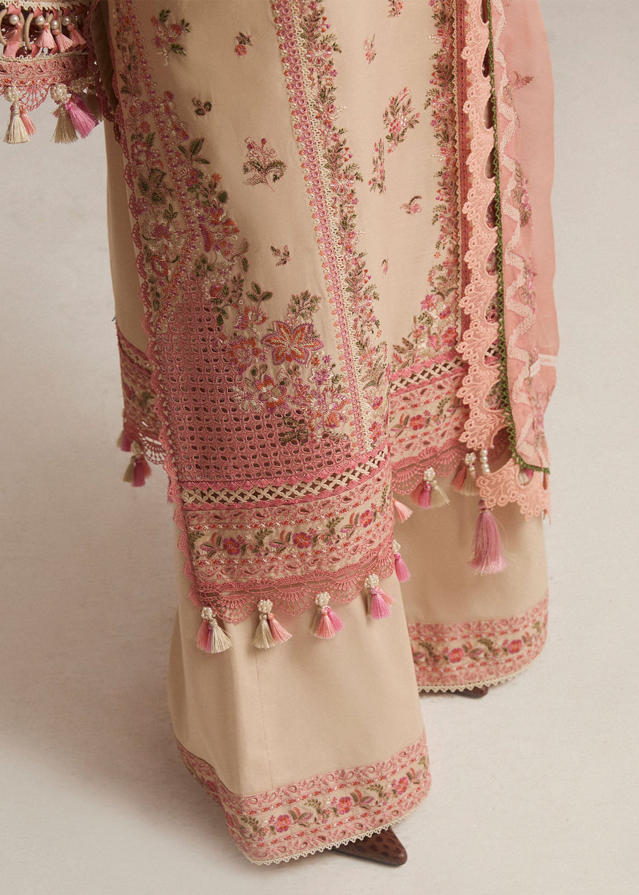 Hussain Rehar Embroidered Luxury Lawn Unstitched 3Pc Suit D-11 STILE