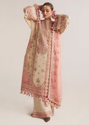 Hussain Rehar Embroidered Luxury Lawn Unstitched 3Pc Suit D-11 STILE