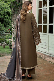 Farasha Embroidered Khaddar Unstitched 3Pc Suit - Stonepetal