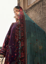 Hussain Rehar Embroidered Karandi Unstitched 3Pc Suit - Sultana