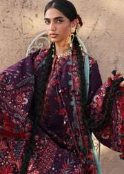 Hussain Rehar Embroidered Karandi Unstitched 3Pc Suit - Sultana