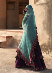 Hussain Rehar Embroidered Karandi Unstitched 3Pc Suit - Sultana