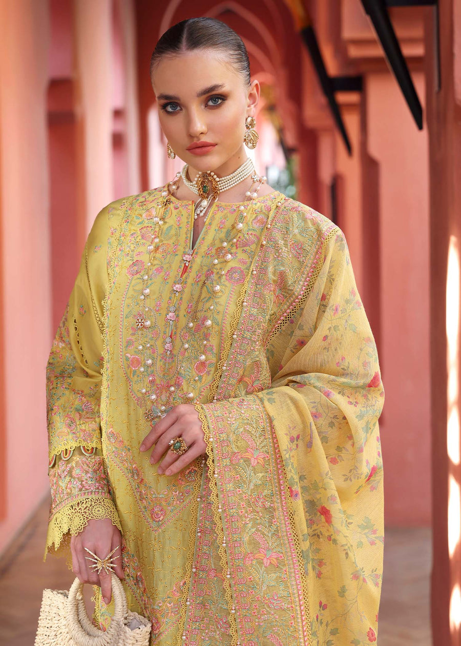 Kanwal Malik Elysia Embroidered Lawn Unstitched 3Pc Suit - SUMMER