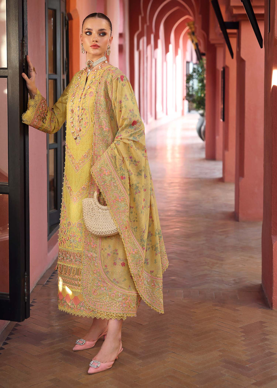 Kanwal Malik Elysia Embroidered Lawn Unstitched 3Pc Suit - SUMMER