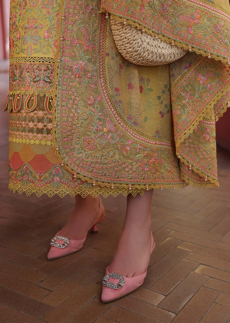 Kanwal Malik Elysia Embroidered Lawn Unstitched 3Pc Suit - SUMMER