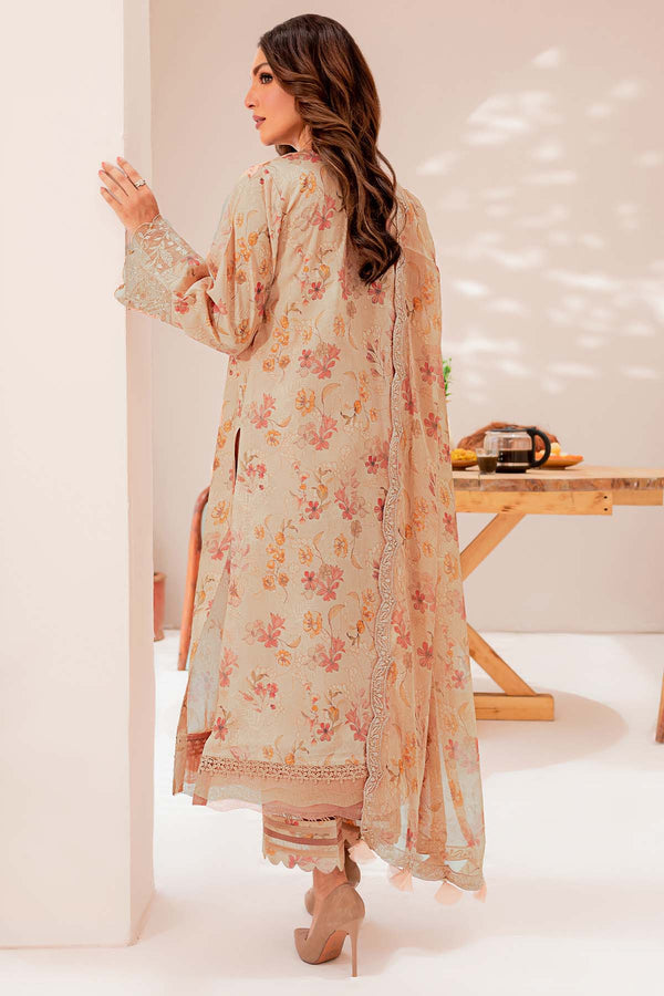 Farasha Summer Essentials Embroidered Lawn Unstitched 3Pc Suit - Summer Breeze