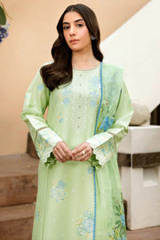 Farasha Summer Essentials Embroidered Lawn Unstitched 3Pc Suit - Summer Mist