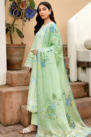 Farasha Summer Essentials Embroidered Lawn Unstitched 3Pc Suit - Summer Mist
