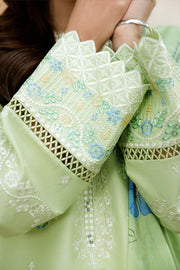 Farasha Summer Essentials Embroidered Lawn Unstitched 3Pc Suit - Summer Mist