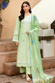 Farasha Summer Essentials Embroidered Lawn Unstitched 3Pc Suit - Summer Mist