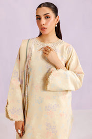 Farasha Summer Essentials Embroidered Lawn Unstitched 3Pc Suit - Sun Bloom