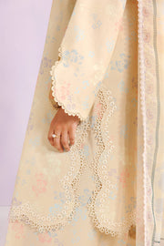 Farasha Summer Essentials Embroidered Lawn Unstitched 3Pc Suit - Sun Bloom