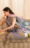 Asifa & Nabeel Meraki Vintage Embroidered Lawn Unstitched 3Pc Suit MVL25-02 Sunehri