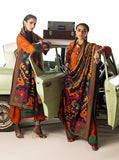 Zainab Chottani Embroidered Marina Twill Unstitched 3Pc Suit D-03 Suniva