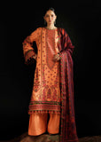 Hussain Rehar Embroidered Khaddar Unstitched 3Pc Suit - Sunrise