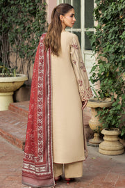 Farasha Embroidered Khaddar Unstitched 3Pc Suit - Sunrose