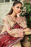 Farasha Embroidered Khaddar Unstitched 3Pc Suit - Sunrose