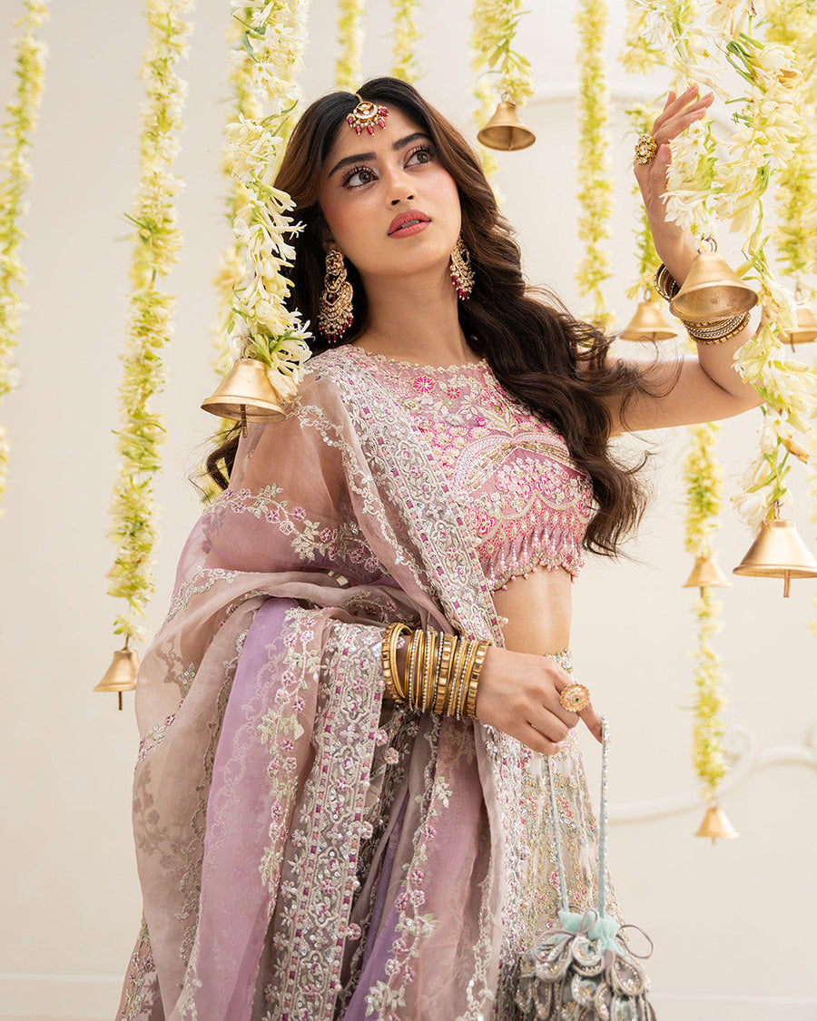 Rua by Faiza Saqlain Embroidered Tissue Unstitched 3Pc Suit - SUZAN