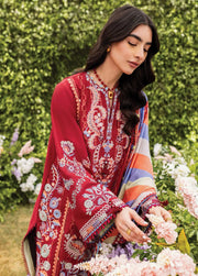 Siraa by Sadaf Fawad Khan Embroidered Lawn Unstitched 3Pc Suit - SUZANI (B)