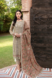Dastan by Ramsha Embroidered Chiffon Unstitched 3 Piece Suit T-101