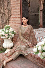 Dastan by Ramsha Embroidered Chiffon Unstitched 3 Piece Suit T-101