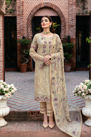 Dastan by Ramsha Embroidered Chiffon Unstitched 3 Piece Suit T-105