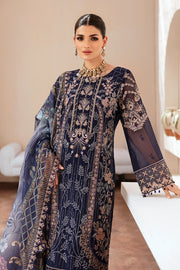 Dastan by Ramsha Embroidered Chiffon Unstitched 3Pc Suit T-202
