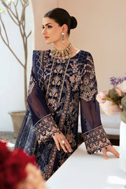 Dastan by Ramsha Embroidered Chiffon Unstitched 3Pc Suit T-202