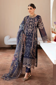 Dastan by Ramsha Embroidered Chiffon Unstitched 3Pc Suit T-202