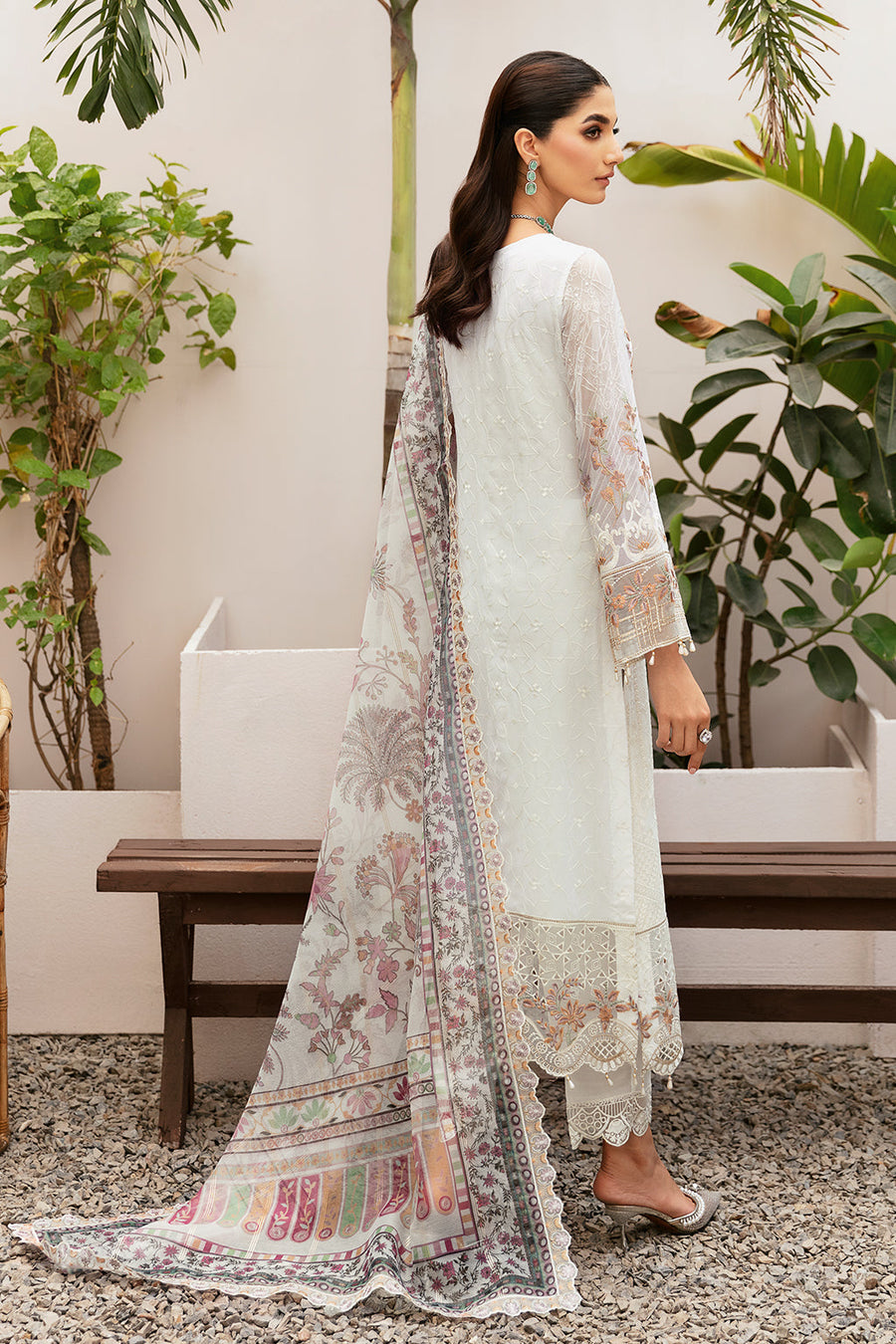 Dastan by Ramsha Embroidered Chiffon Unstitched 3Pc Suit T-206