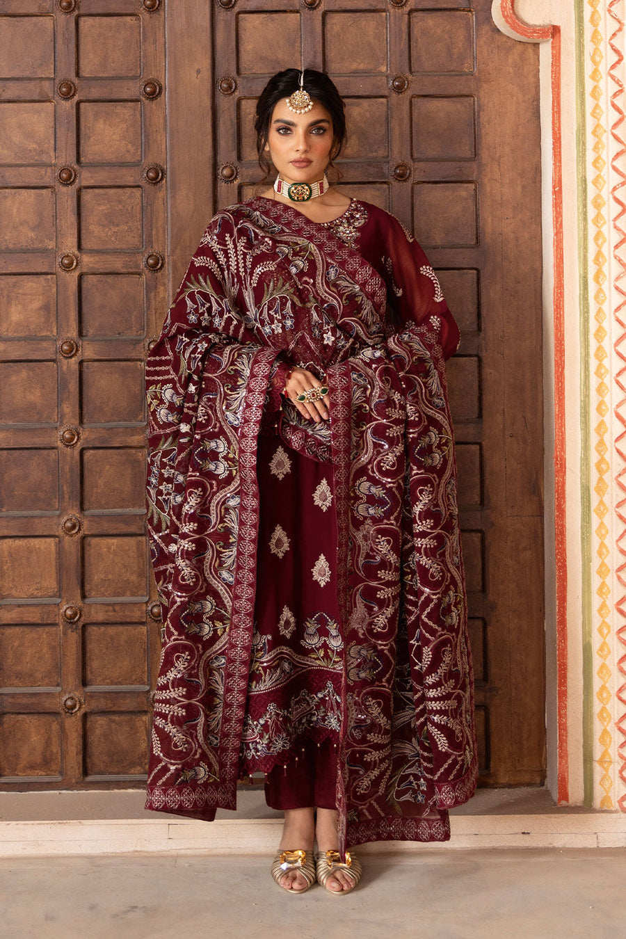 Ramsha Dastan Vol-03 Embroidered Chiffon Unstitched 3Pc Suit T-301