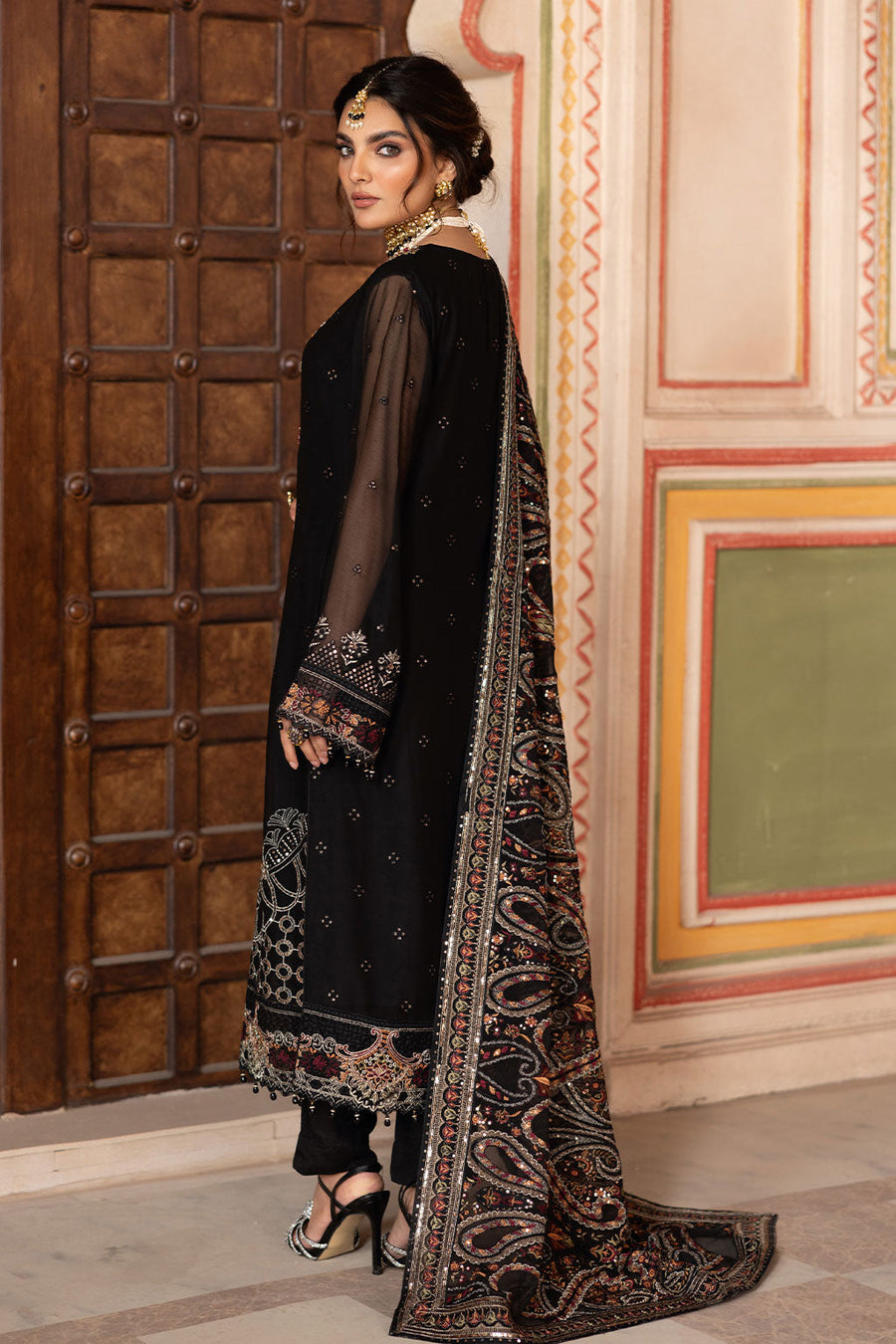 Ramsha Dastan Vol-03 Embroidered Chiffon Unstitched 3Pc Suit T-304