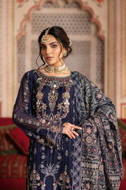Ramsha Dastan Vol-03 Embroidered Chiffon Unstitched 3Pc Suit T-306