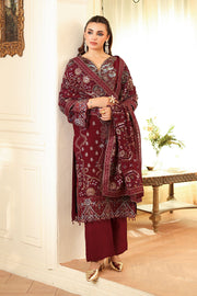 Ramsha Dastan Vol-04 Embroidered Chiffon Unstitched 3Pc Suit T-404