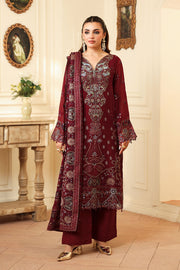 Ramsha Dastan Vol-04 Embroidered Chiffon Unstitched 3Pc Suit T-404