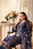 Ramsha Dastan Vol-04 Embroidered Chiffon Unstitched 3Pc Suit T-408