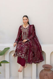 Ramsha Dastan Vol-05 Embroidered Chiffon Unstitched 3Pc Suit T-503