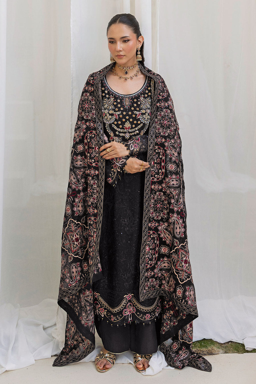 Ramsha Dastan Vol-05 Embroidered Chiffon Unstitched 3Pc Suit T-506