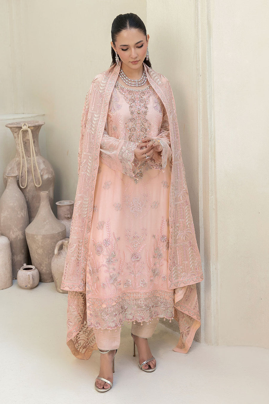 Ramsha Dastan Vol-05 Embroidered Chiffon Unstitched 3Pc Suit T-507