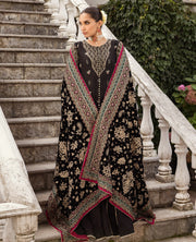 Zahra by Xenia Formals Embroidered Chiffon Unstitched 3Pc Suit D-04 TAALIH