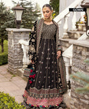 Zahra by Xenia Formals Embroidered Chiffon Unstitched 3Pc Suit D-04 TAALIH