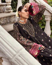 Zahra by Xenia Formals Embroidered Chiffon Unstitched 3Pc Suit D-04 TAALIH