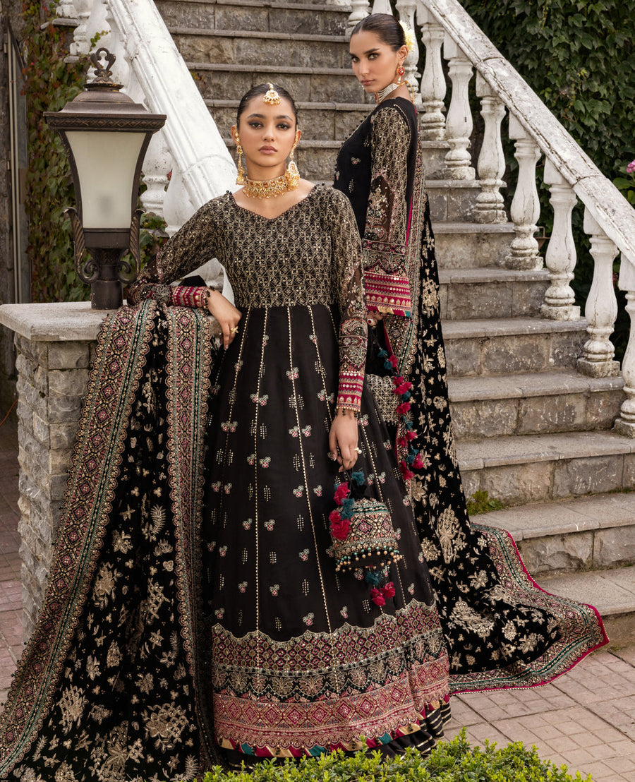 Zahra by Xenia Formals Embroidered Chiffon Unstitched 3Pc Suit D-04 TAALIH