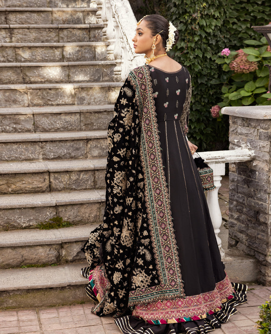 Zahra by Xenia Formals Embroidered Chiffon Unstitched 3Pc Suit D-04 TAALIH