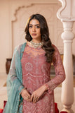 House of Nawab Gulmira Embroidered Net Unstitched 3Pc Suit D-02 TALA