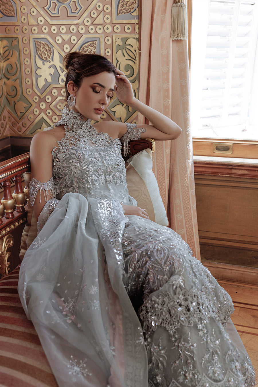 Lumiere By Saira Rizwan Embroidered Organza Unstitched 3Pc Suit SR-03