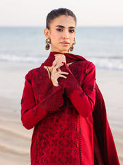Faiza Faisal Marine Embroidered Luxury Lawn Unstitched 3Pc Suit - TARA