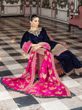 Zainab Chottani Embroidered Velvet Unstitched 3Pc Suit D-05 TARA