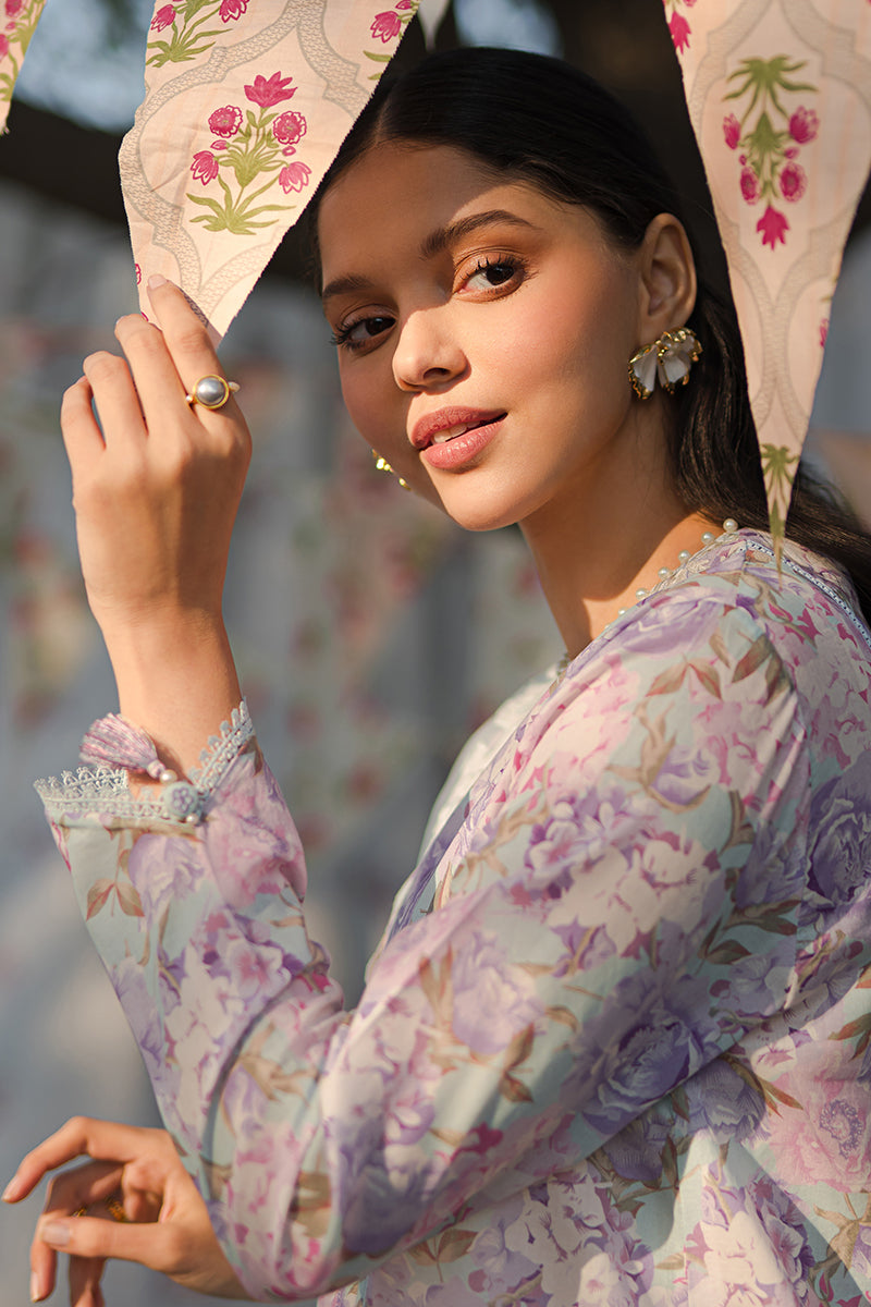 Cross Stitch Eid Lawn Unstitched Embroidered 3Pc Suit D-24 Tender Breeze