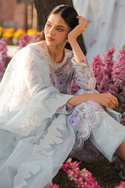 Cross Stitch Eid Lawn Unstitched Embroidered 3Pc Suit D-24 Tender Breeze